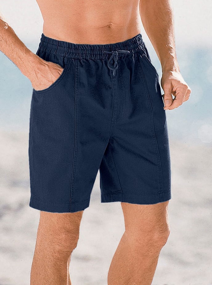 Bermudas CLASSIC, Herren, Gr. 64, Normalgrößen, blau (marine), 100% Baumwolle, unifarben, kurz, Hosen Bermudas Image