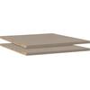 Einlegeboden RAUCH "Zubehör für Schränke der Serie IMPERIAL", beige (leinenoptik hell), B:48cm H:2,2cm T:46cm, Holzwerkstoff, Einlegeböden, 3er-Set Breite 48 cm, Tiefe 46 cm