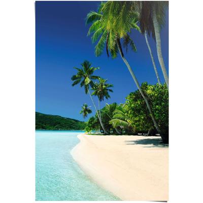 Poster REINDERS "Traum Strand", blau (farbe bild(er): blau), B:61cm H:91,5cm, Papier, Bilder Image