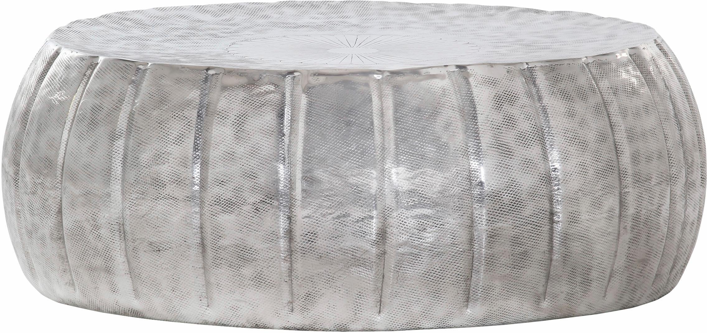 Couchtisch GUTMANN FACTORY "Mix&Match", grau (alufarben), B:85cm H:85cm T:32cm, Tische, Couchtisch Runde Couchtische