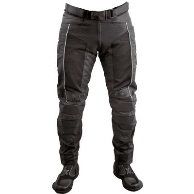 Motorradhose ROLEFF "Racewear Mesh" Hosen Gr. 5XL, N-Gr, schwarz Mit herausnehmbaren Protektoren am Knie