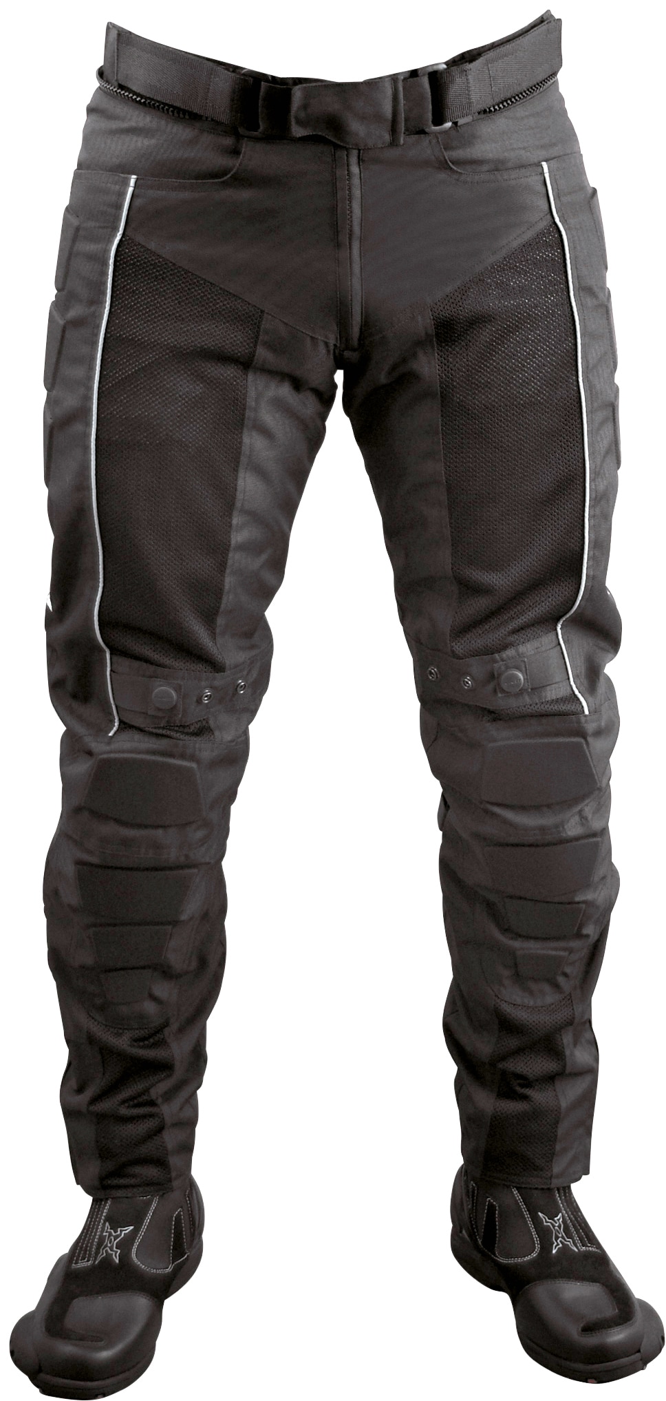 Motorradhose ROLEFF "Racewear Mesh" Gr. XXL, schwarz, Hosen, XXL, N-Gr, Mesh, Obermaterial: 100% Polyester. Innenfutter: 100% Polyester, Mit herausnehmbaren Protektoren am Knie Image