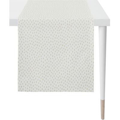 Tischläufer APELT "9601 CHRISTMAS ELEGANCE, Weihnachtsdeko, Weihnachten", beige (natur, goldfarben), B:48cm L:140cm, Polyester, Viskose, Tischdecken, Lurex-Jacquardgewebe Image