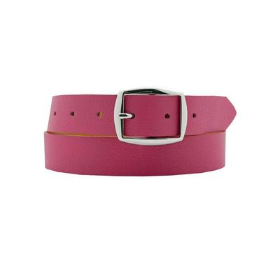Ledergürtel ANNAMATONI, Damen, Gr. 85, pink, Leder, unifarben, genarbt, modisch,klassisch,elegant, Gürtel, aus weichem Nappaleder Image