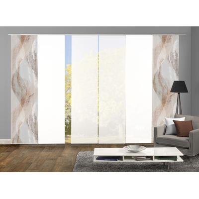 Schiebegardine HOME WOHNIDEEN "TORRE", braun (kupferfarben), B:60cm H:245cm, Polyester, Gardinen, DIGITALDRUCK Image