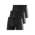 Boxer SCHIESSER ""95/5"" Gr. 7, schwarz (schwarz, schwarz, schwarz) Herren Unterhosen Schiesser mit softem, tonalem Bund, kontraststarke Seitenstreifen