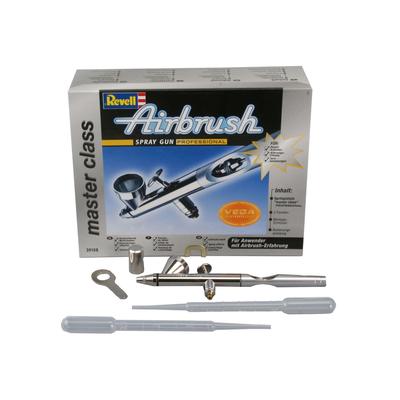 Farbsprühgerät REVELL "Airbrush-Pistole - Spray Gun master class Professional", silber (silberfarben), Farbsprühgeräte, 