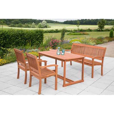 Garten-Essgruppe MERXX "Maracaibo", rot (rotbraun), Sitzmöbel-Sets Image