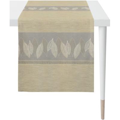 Tischläufer APELT "2719 LOFT STYLE, Jacquard", bunt (beige, natur, grau), B:44cm L:140cm, Polyester, Viskose, Baumwolle, Polyacryl, Tischdecken Image