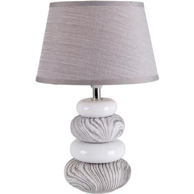 NÄVE Tischleuchte "Stoney", grau (grau, weiß), Ø 20cm H: 31cm, Lampen, Keramik, Designerlampe Image