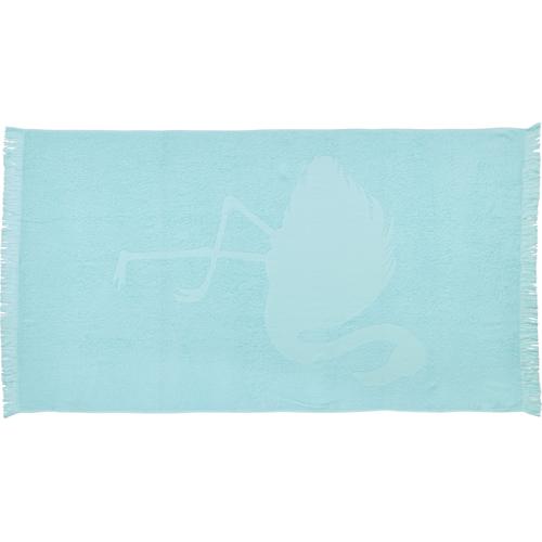 „Hamamtuch DONE. „“Flamingo““ Handtücher (Packung) Gr. B/L: 90 cm x 160 cm (1 St.), grün (mint) Handtücher saugfähige Frottier-Innenseite, ideal als Sauna- oder Strandtuch“