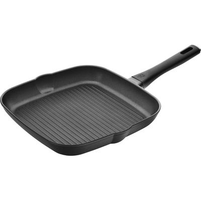 Grillpfanne ZWILLING "Shine", schwarz, B:28cm L:28cm Ø:28cm, Pfannen, Induktion, Antihaftbeschichtung, Stay-Cool-Griff, Made in Italy Image