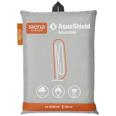 Sonnenschirm-Schutzhülle SIENA GARDEN "AquaShield", grau, B:60cm H:250cm L:55cm, Polyester, Planen