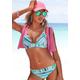 Triangel-Bikini VENICE BEACH Gr. 32, Cup A/B, grün (gestreift, türkis) Damen Bikini-Sets Ocean Blue