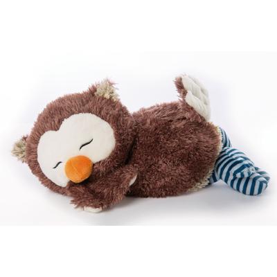 Kuscheltier NICI "The Owlsons, Eule Oscar, 35 cm", braun, Plüschfiguren, KinderB:16cm H:16cm L:35cm, Polyester, liegend, B:16cm H:16cm L:35cm