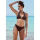 Triangel-Bikini VIVANCE Gr. 38, Cup A/B, braun (dunkelbraun) Damen Bikini-Sets Ocean Blue