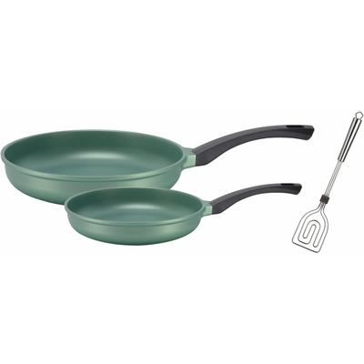 Pfannen-Set GSW "Rainbow", grün, Ø:28cm, Pfannen, Induktion