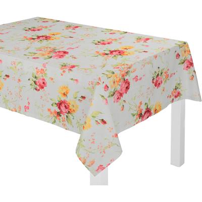 Tischdecke WIRTH "MONTROSE" Gr. 3, rot (rot, gelb), B:130cm L:160cm, Polyester, Tischdecken, oval Image