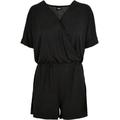 Jumpsuit URBAN CLASSICS "Damen Ladies Short Modal Jumpsuit" Gr. S, US-Größen, schwarz (black) Damen Overalls
