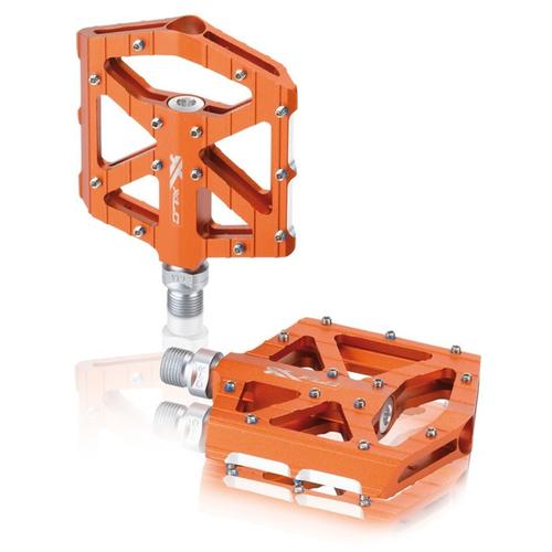 „Fahrradpedale XLC „“XLC MTB/Trekking Plattformpedal Colour Edition PD-M12″“ orange Fahrradpedale“