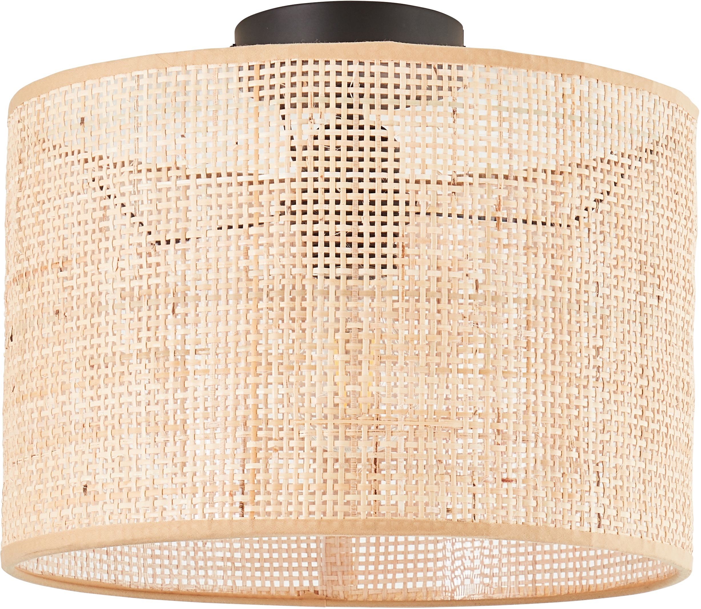 MY HOME Deckenleuchte "Lianna", beige (natur), 1, Ø 30cm H: 25cm, 1 Stk., Leuchten, E27, max. 40W, Rattangeflecht Image