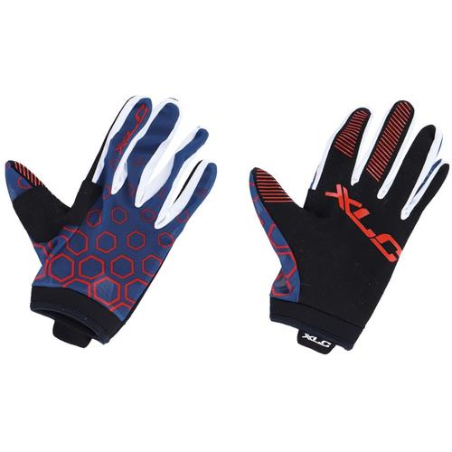 „Fahrradhandschuhe XLC „“Langfingerhandschuh MTB CG-L14″“ Handschuhe Gr. L, blau (blau, rot) Fahrradhandschuhe“