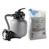 Sandfilteranlage MY POOL BWT "mp33", grau (grau, schwarz), B:34cm H:50cm L:58cm, Kunststoff, Filteranlagen, 4 m³/h, inkl. 25 kg Quarzsand