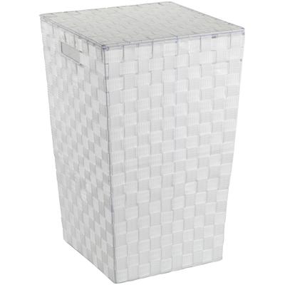 Wäschesortierer WENKO "Adria Square", weiß, B:33cm H:53cm T:33cm, Polypropylen, Wäschesammler Image