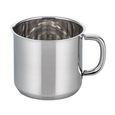 Milchtopf ELO - BASIC "Opal", silber (edelstahlfarben), Ø:14cm, Töpfe, Induktion