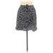 Shein Casual Mini Skirt Mini: Blue Polka Dots Bottoms - Women's Size Medium