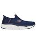 Skechers Men's Slip-ins: Max Cushioning - Advantageous Sneaker | Size 8.0 Extra Wide | Navy | Textile/Synthetic | Machine Washable