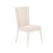 A.R.T. Dining Chair Wood/Upholstered/Fabric in Brown/White | 38 H x 20.75 W x 23.5 D in | Wayfair 289206-1017