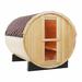 Direct Wicker 4 - Person Outdoor Traditional Steam Sauna in Hemlock, Wood in Brown | 76.7 H x 70.88 W x 70.88 D in | Wayfair DWF-HL-BRLP-180G