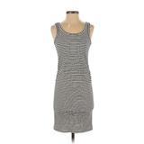 H&M Casual Dress - Bodycon Scoop Neck Sleeveless: Ivory Print Dresses - Women's Size Small