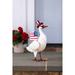 Arlmont & Co. Keylli Patriotic Goose Garden Statue Metal in White | 17.72 H x 5.91 W x 11.42 D in | Wayfair 9C69B590C1694D2FBA874FFE5C52B09B