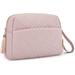 Everly Quinn Cosmetic Travel Bags Plastic in Pink | 6.5 H x 9 W x 3.5 D in | Wayfair 095DC019E0434FCA97745C5D84F12622