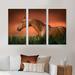 Latitude Run® Portrait Of The Chestnut Thoroughbred Horse I - Traditional Framed Canvas Wall Art Set Of 3 Canvas, in White | Wayfair