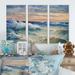 Rosecliff Heights Waves During Storm - 3 Piece Floater Frame Painting on Canvas Canvas, Wood in White | 20 H x 36 W x 1 D in | Wayfair
