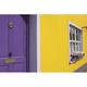 Ebern Designs Painted Buildings On Main Street In Munster Region; Kinsale County Cork Ireland Poster Print (19 x 12) Paper in Indigo/Yellow | Wayfair
