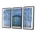 Latitude Run® Traditional Moroccan Ancient en Entry Door - Traditional Framed Canvas Wall Art Set Of 3 Canvas in White | Wayfair