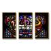 Charlton Home® Last Supper In The Cathedral Of Brussels - Religious Framed Canvas Wall Art Set Of 3 Canvas, in White | 28 H x 36 W x 1 D in | Wayfair