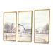 August Grove® Farmhouse Barn Grey VIII - Farmhouse Framed Canvas Wall Art Set Of 3 Canvas, Wood in White | 28 H x 36 W x 1 D in | Wayfair