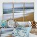 Highland Dunes Gray Whale Cove - Nautical & Coastal Framed Canvas Wall Art Set Of 3 Canvas, Wood in White | 20 H x 36 W x 1 D in | Wayfair