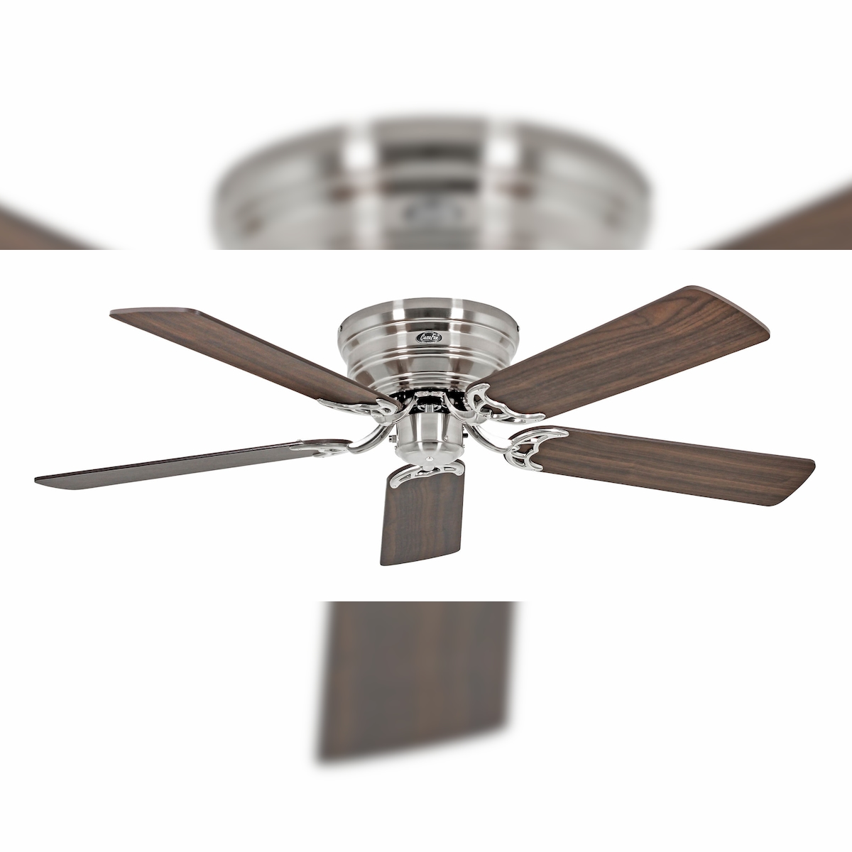 Casafan Deckenventilator Classic Flat III Chrom 132 132 Image