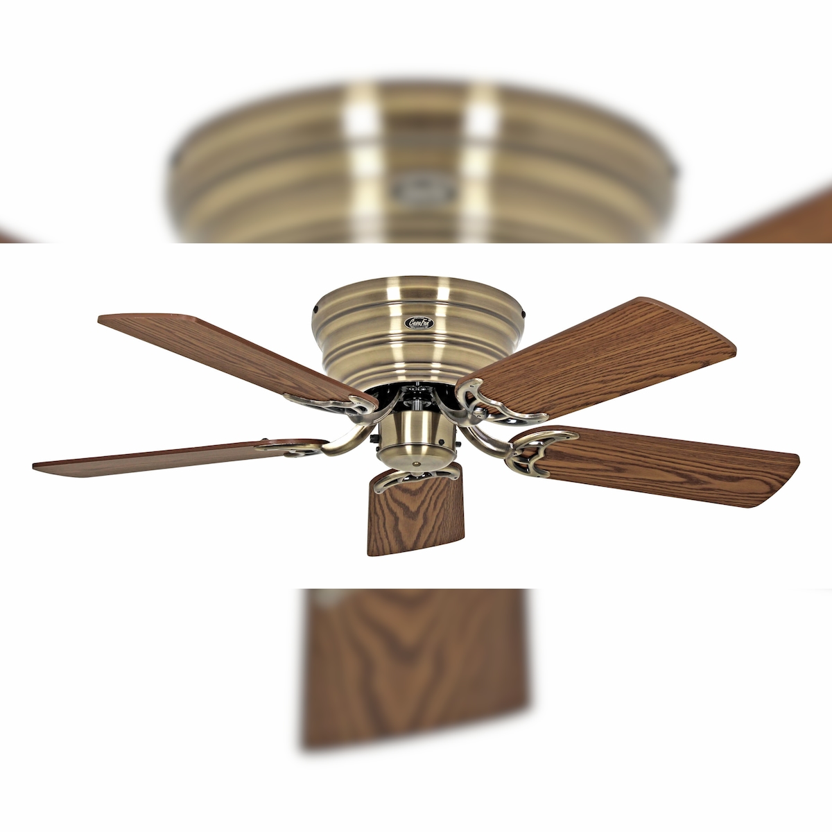 Casafan Deckenventilator Classic Flat III Messing antik 103 103 Image