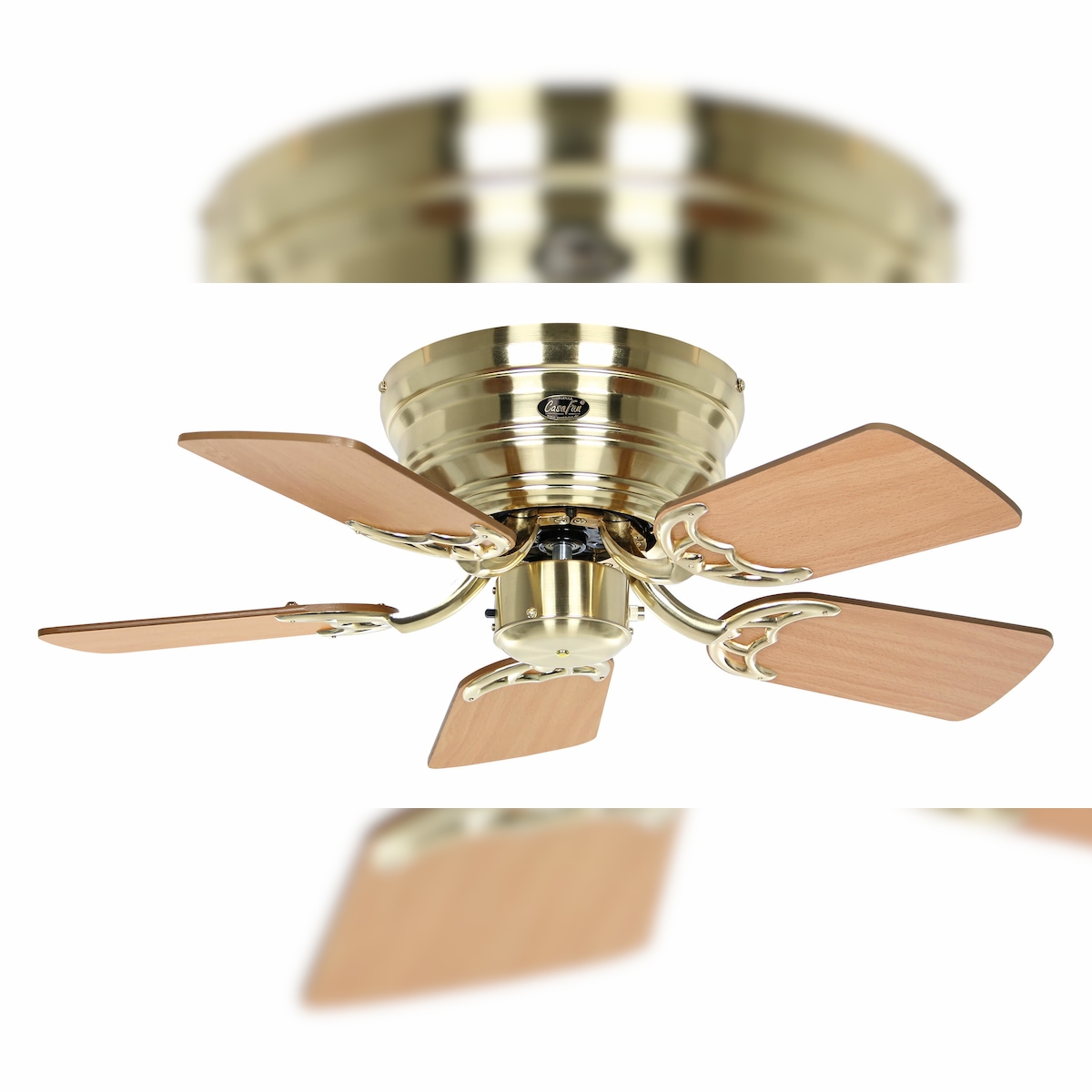 Casafan Deckenventilator Classic Flat III Messing gebürstet 75 79 Image