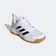 Handballschuh ADIDAS PERFORMANCE "LIGRA 7 INDOOR" Gr. 35, schwarz-weiß (cloud white, core black, cloud white) Schuhe Jungen