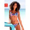 Triangel-Bikini-Top BENCH. "Pitch", Damen, Gr. 34, Cup C/D, bunt (schwarz, bedruckt), Microfaser, Polyamid, bedruckt, Bikini-Oberteile, mit stylischer Rückenlösung