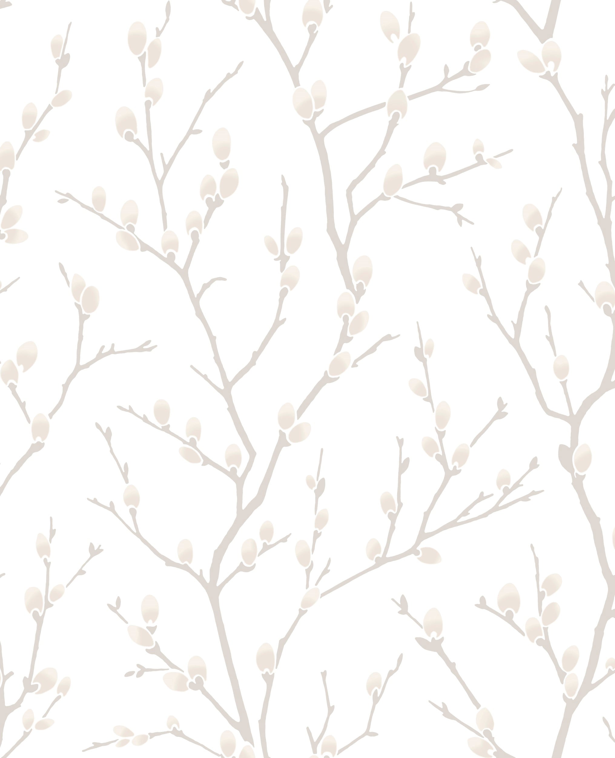 Vliestapete SUPERFRESCO EASY "Zweig", beige (natur), B:0,52 L:10, Vlies, Tapeten, Weiß/Braun - 10m x 52cm Image