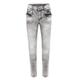 Bequeme Jeans CIPO & BAXX Gr. 28, Länge 32, grau Herren Jeans